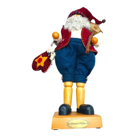 Grandeur Noel 24" Wooden Santa w/Bird & Birdhouse Nutcracker Limited Edition - Picture 10 of 12